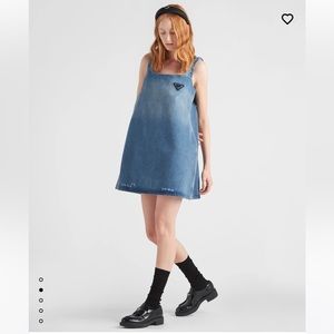 Prada organic denim mini dress - blue NWT
